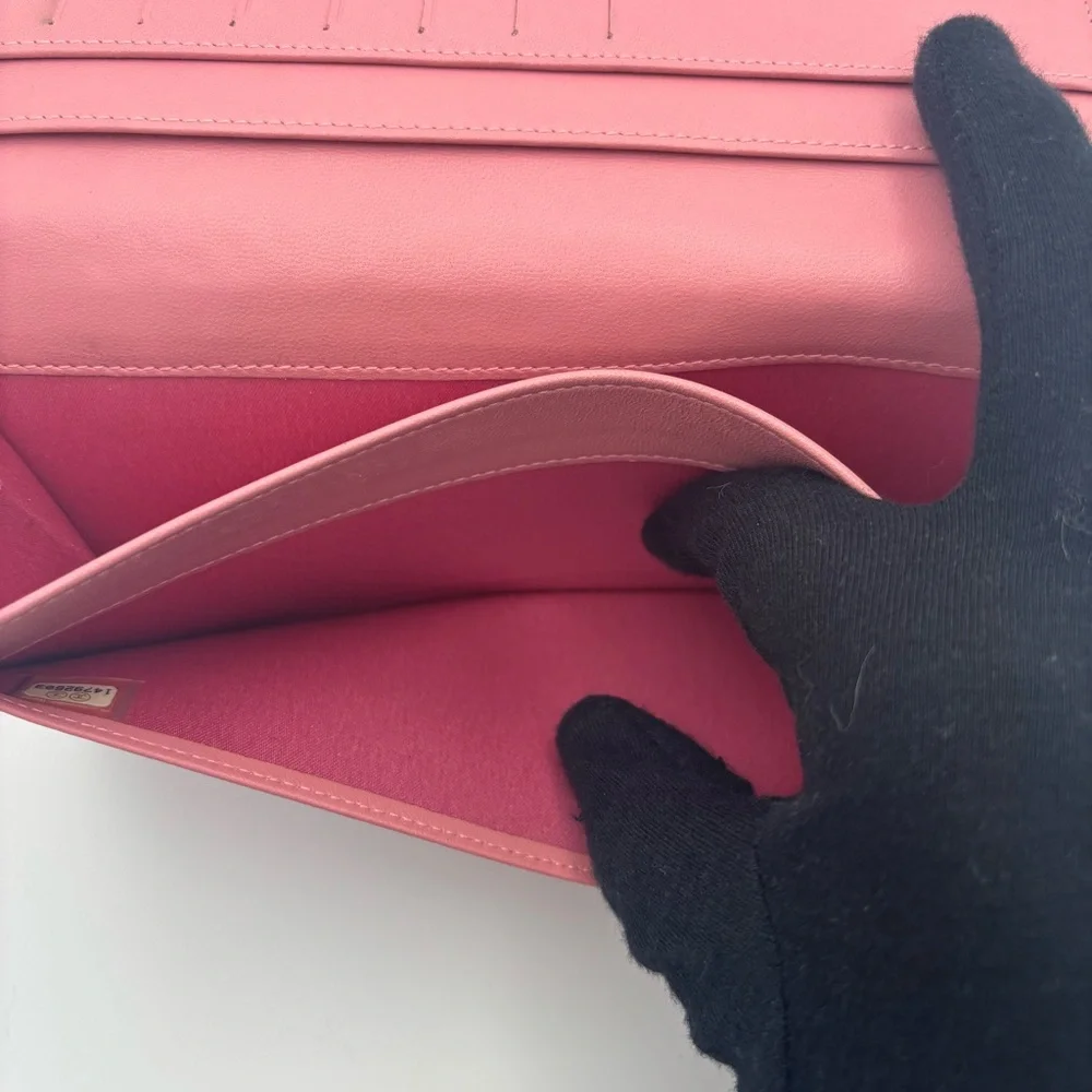 Chanel Pink Floral Camellia Wallet